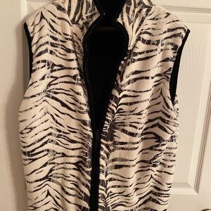 Stylish Zebra Print Women's Vest